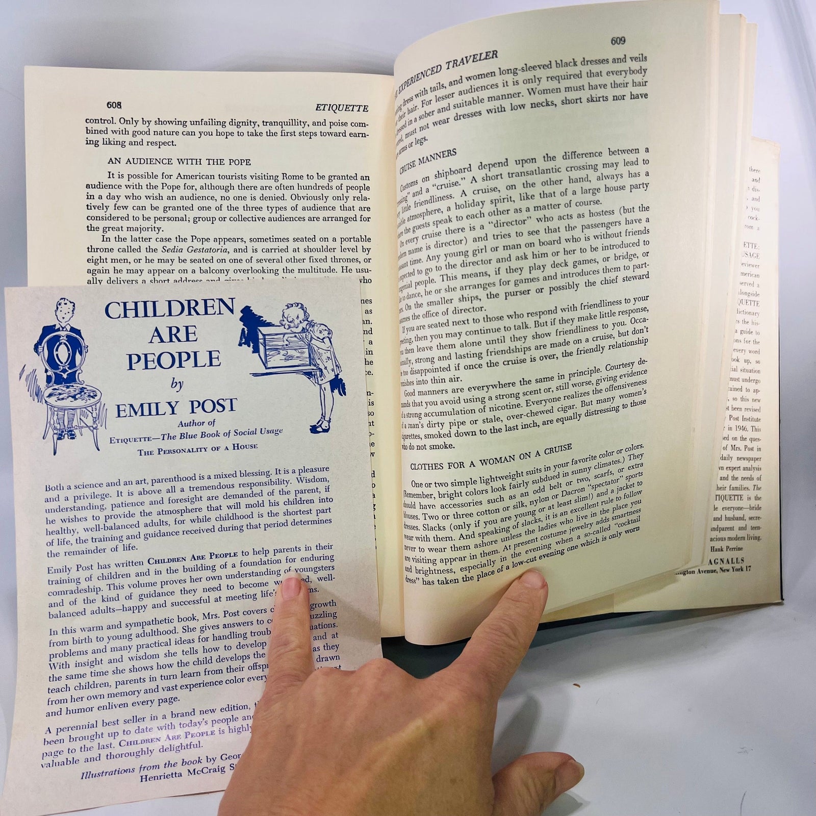 The New Emily Post's Etiquette The Blue Book of Social Usage by Emily Post 1960 Funk & Wagnalls