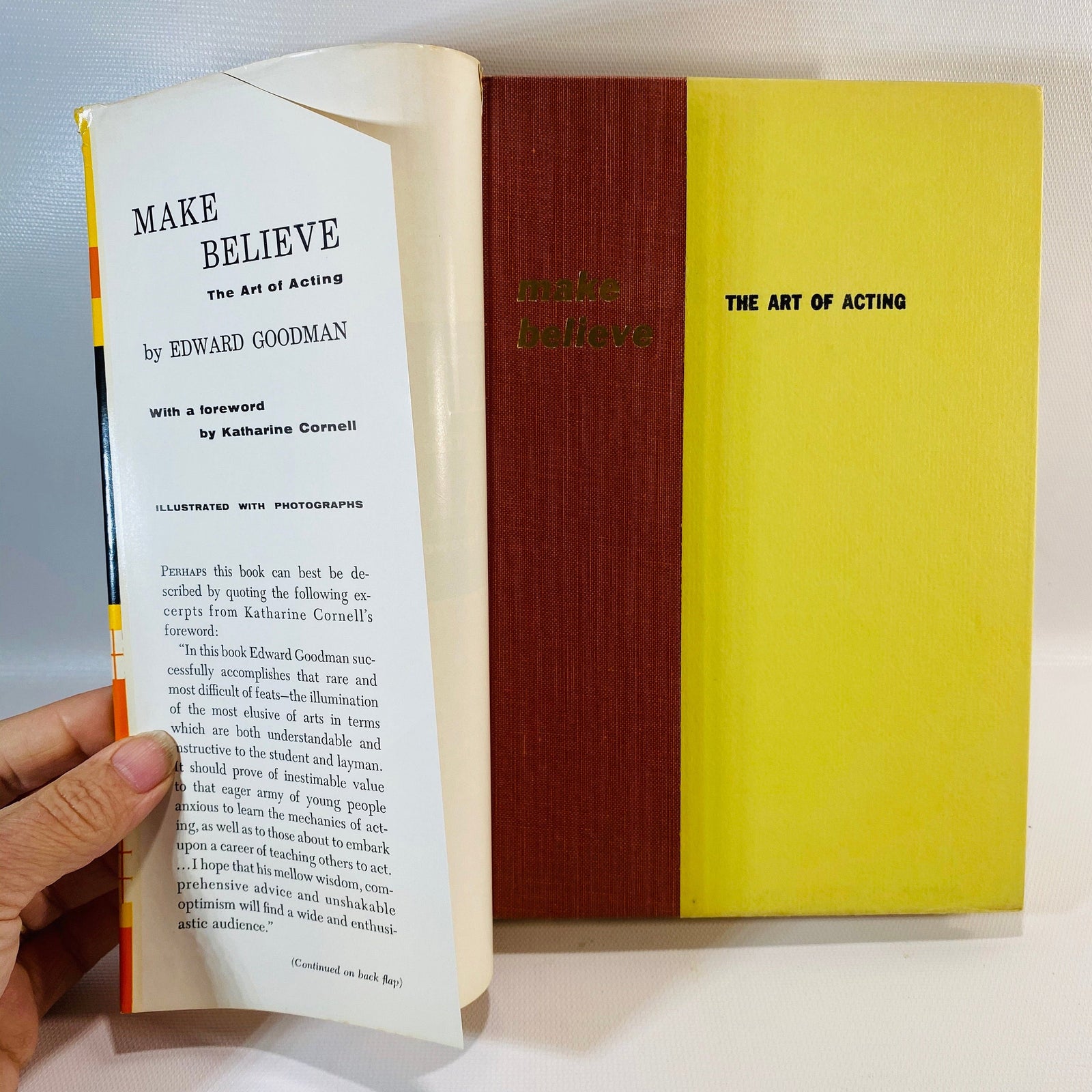 Make Believe the Art of Acting by Edward Goodman 1956