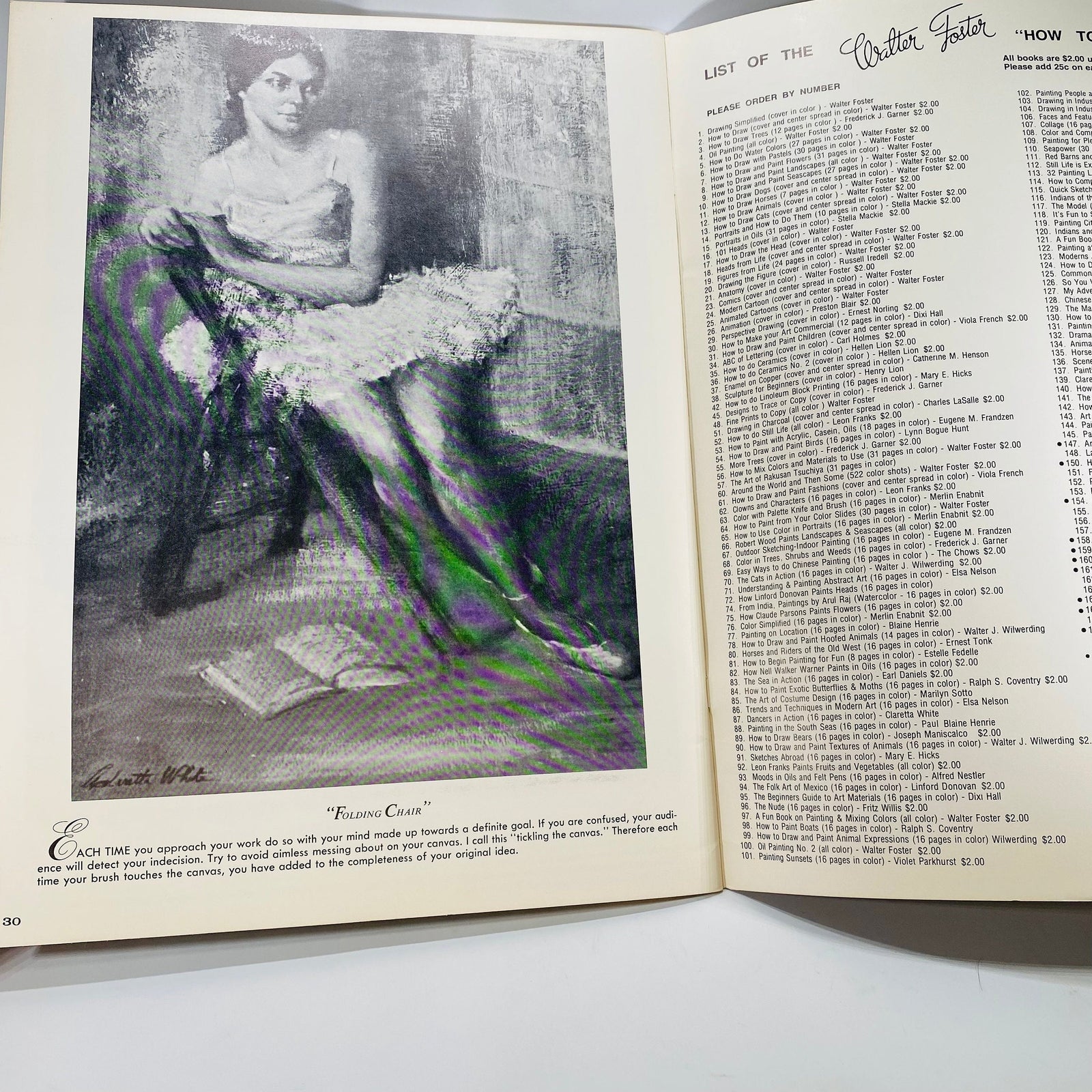 Dancers in Action an Art Instruction Book by Claretta White published by Walter T. Foster Publication #87