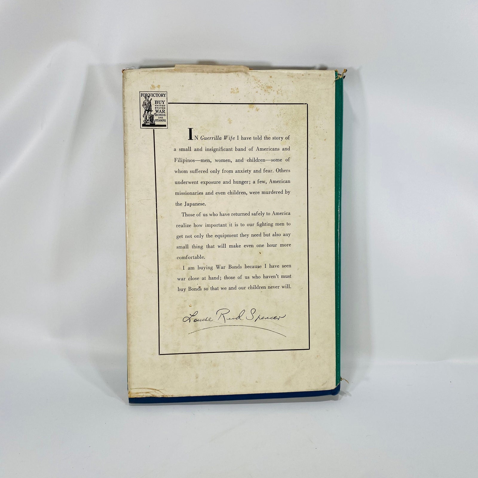 Guerrilla Wife by Lousie Reid Spencer 1945 Thomas Y. Crowell Company Vintage Book
