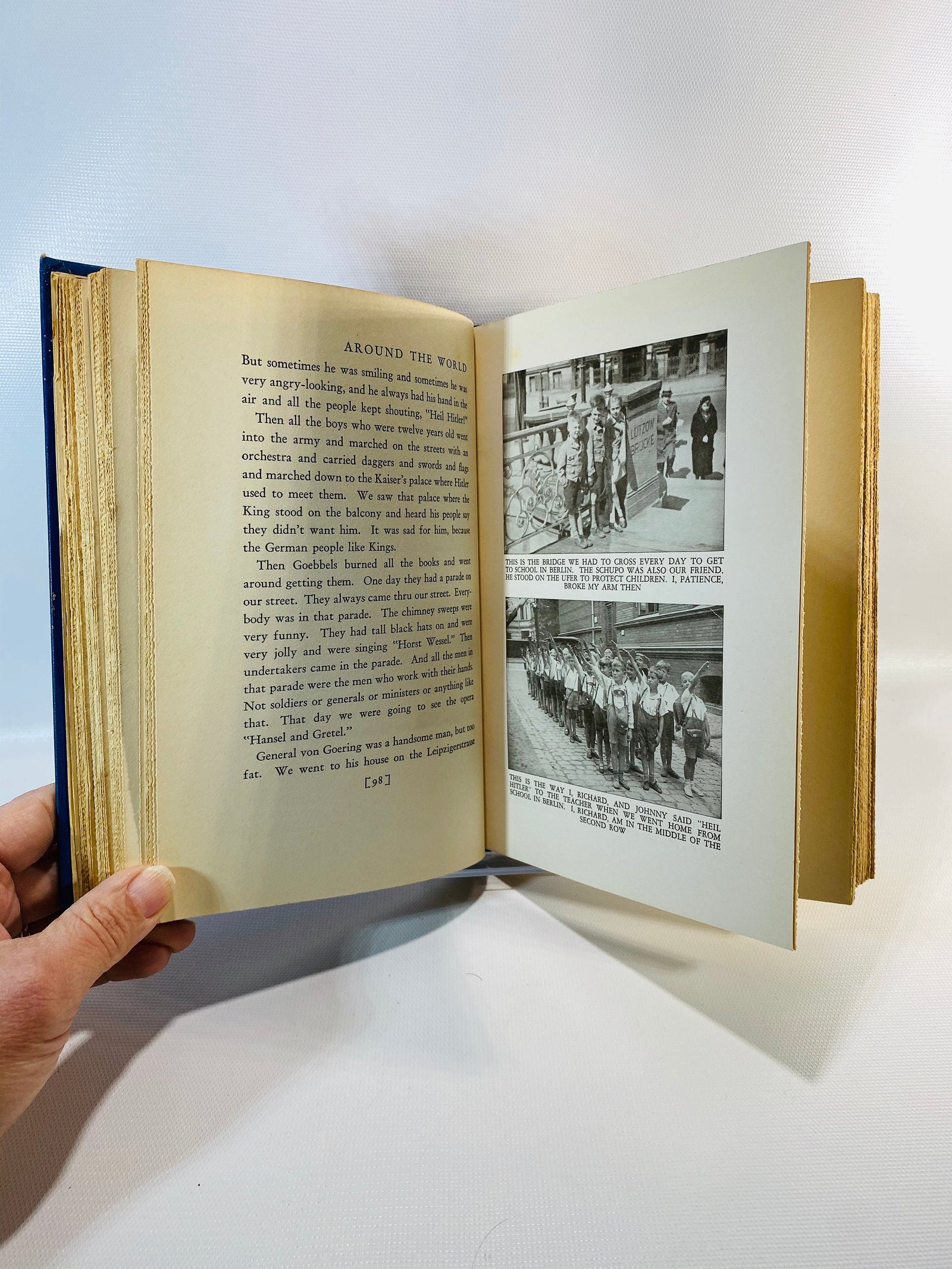 Around the World in Eleven Years by Patience Richard and John Abbe 1936 Vintage Book