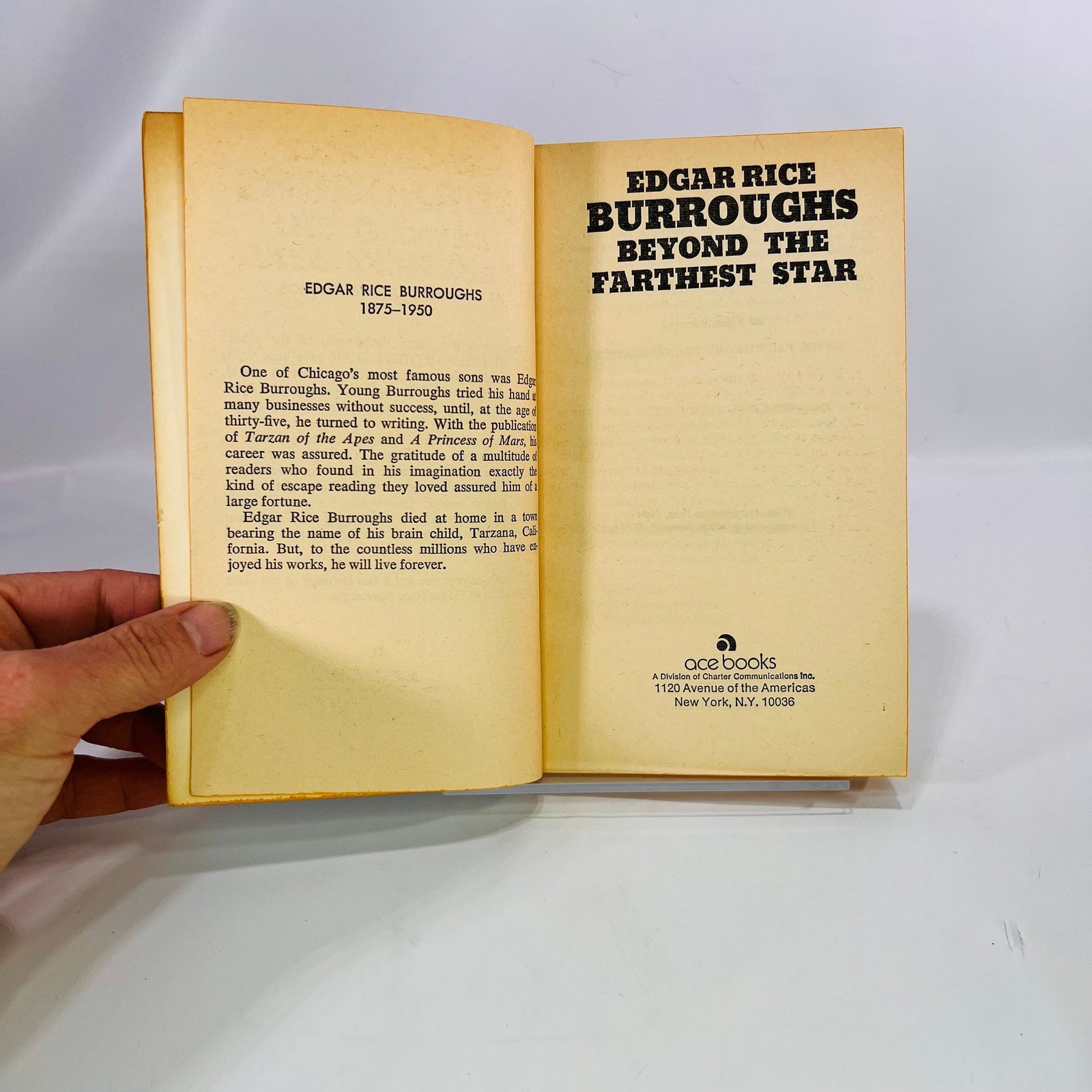 Beyond the Farthest Star by Edgar Rice Burroughs 1973 Ace Books