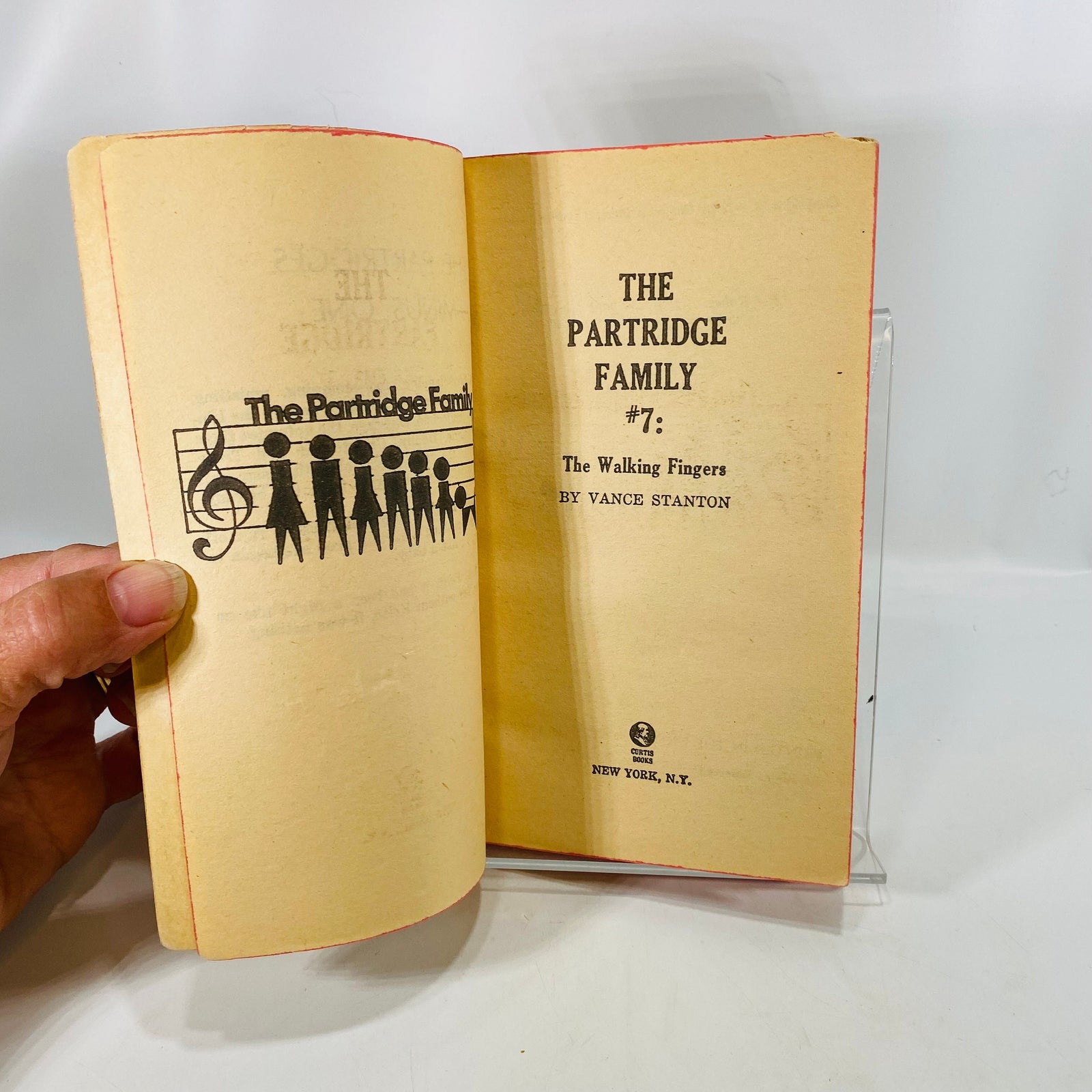 The Partridge Family #7 The Walking Fingers by Vance Stanton 1972 Curtis Books