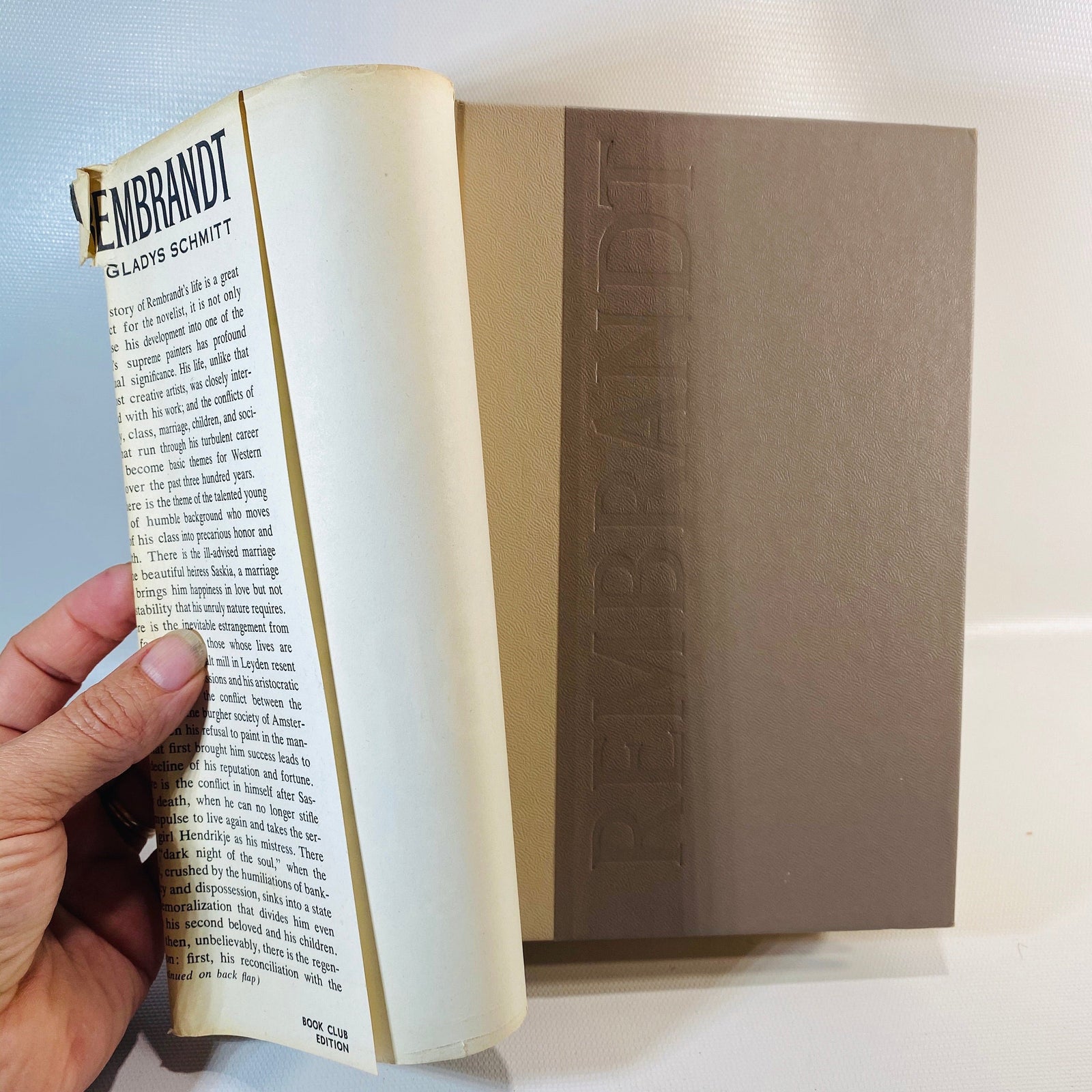 Rembrandt A Novel by Gladys Schmitt 1961
