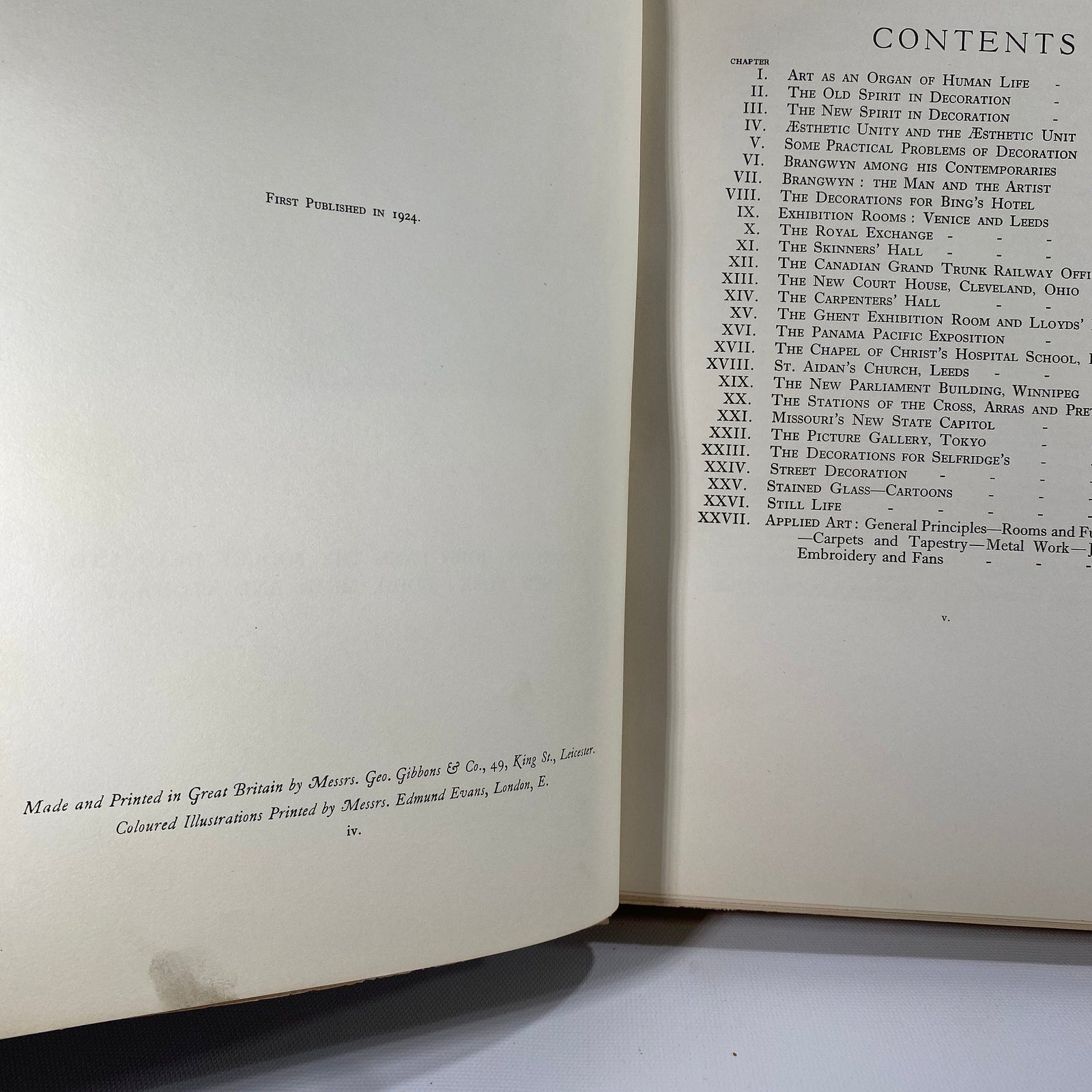 The Decorative Art of Frank Brangwyn by Herbert Furst 1924 First Edition