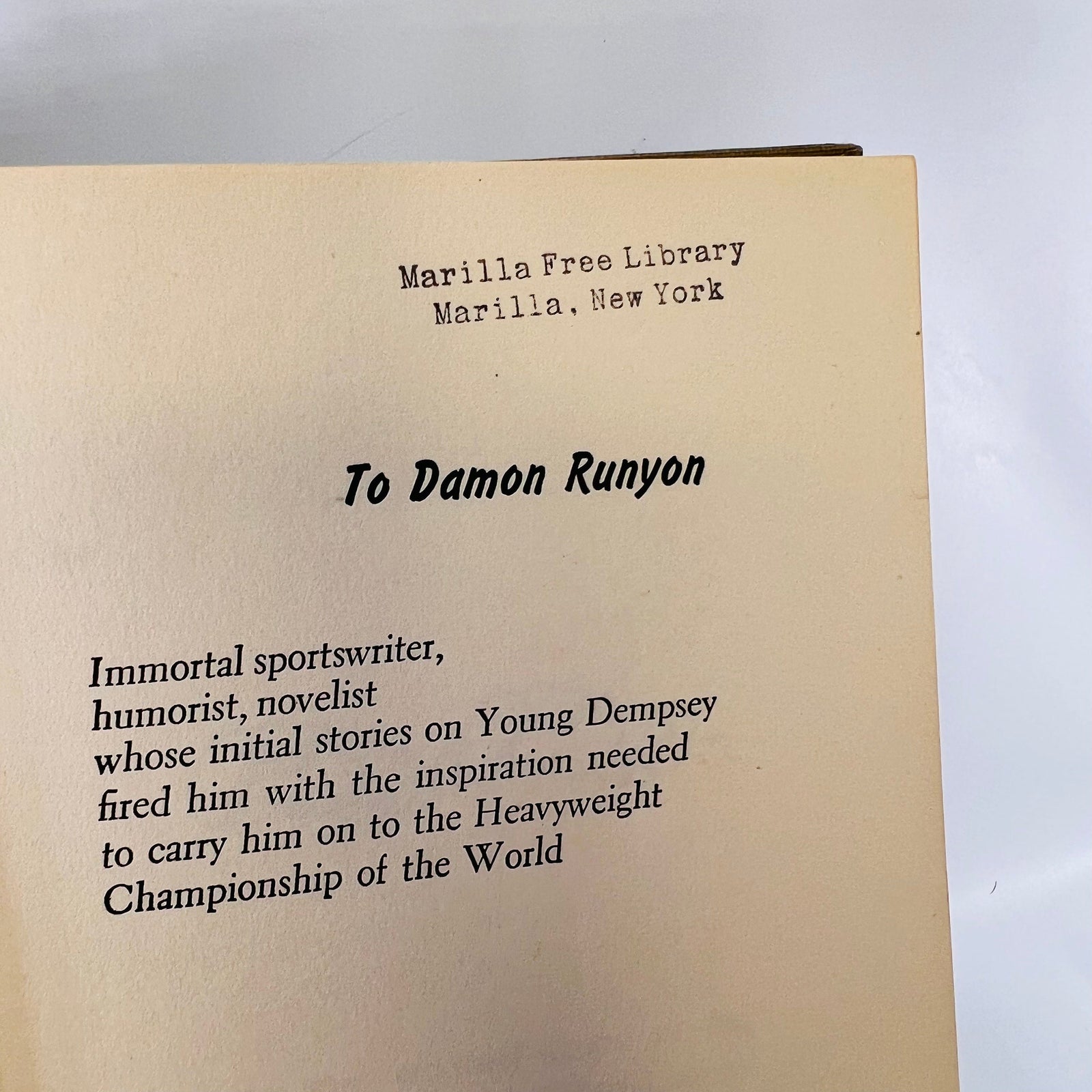 The Jack Dempsey Story by Gene Schoor 1954 Julian Messner,Inc Vintage Book