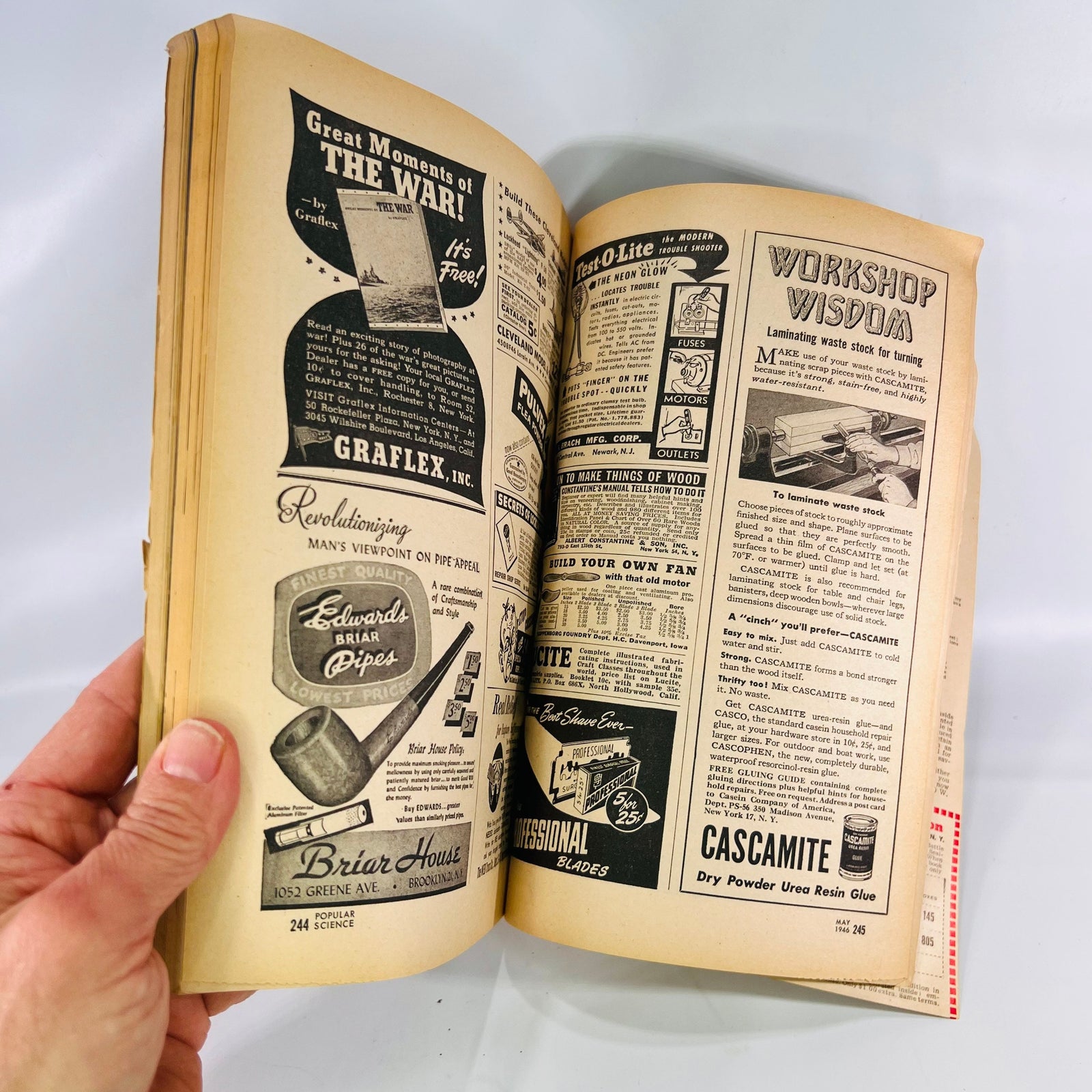 Popular Science Monthly May 1946 Volume 148 Number 5 Cover Art by Ray Pioch Aviation Auto Inventions Shop Craft Vintage Articles Advertising