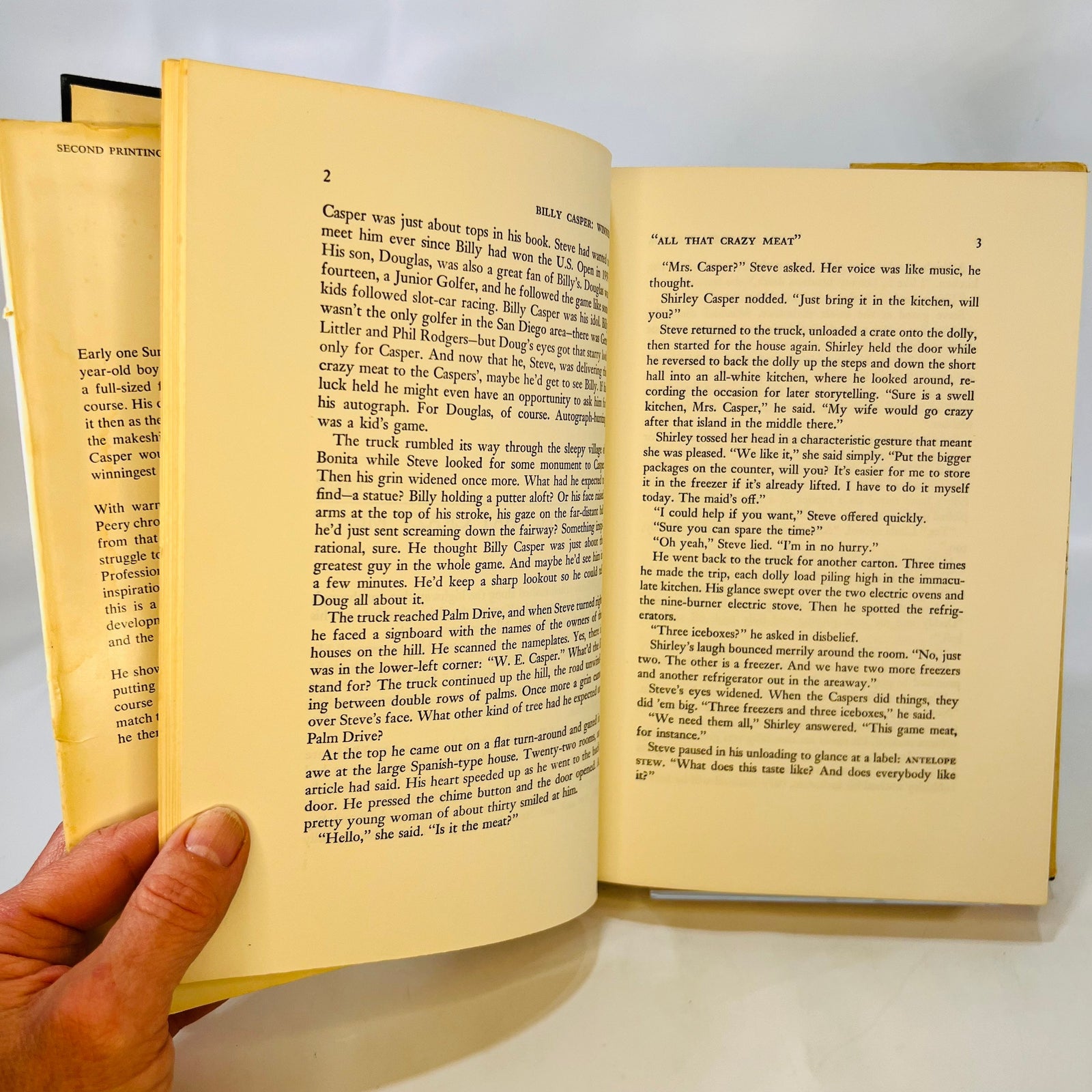Billy Casper Winner by Paul D. Peery 1970 Prentice-Hall Inc Vintage Book telling the Story of A PGA Tournament Golfer