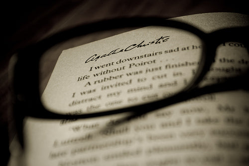 The Queen of the Crime Novel Agatha Christie-reading vintage 