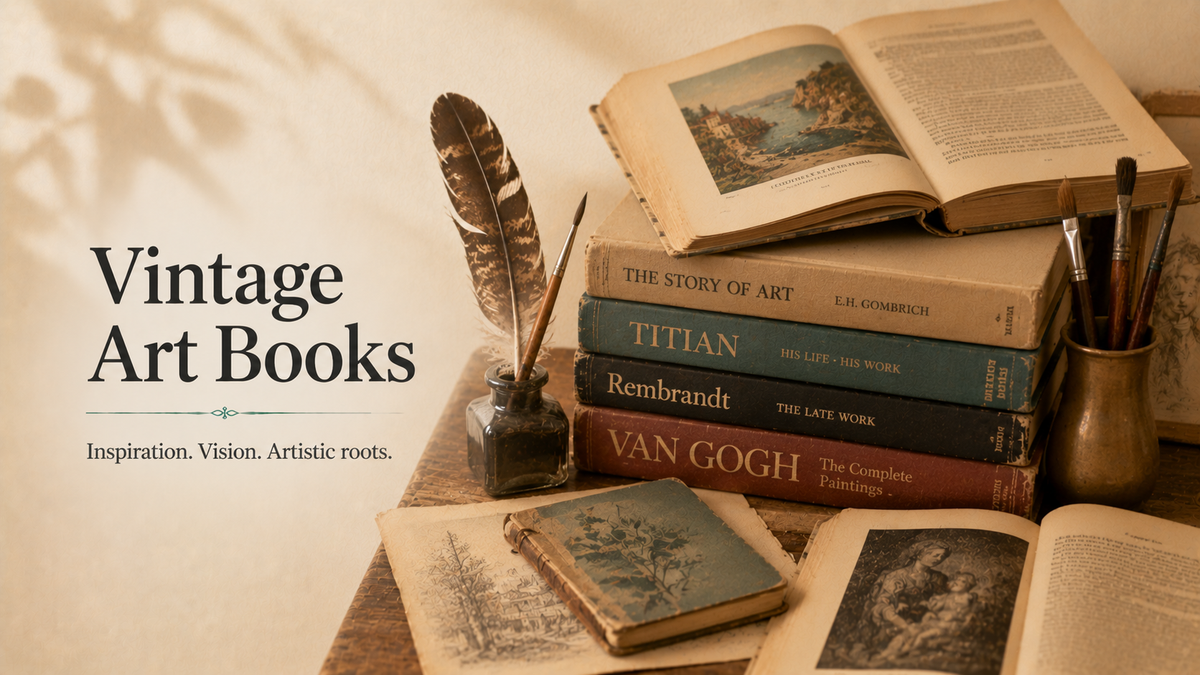 Vintage Art Books Collection