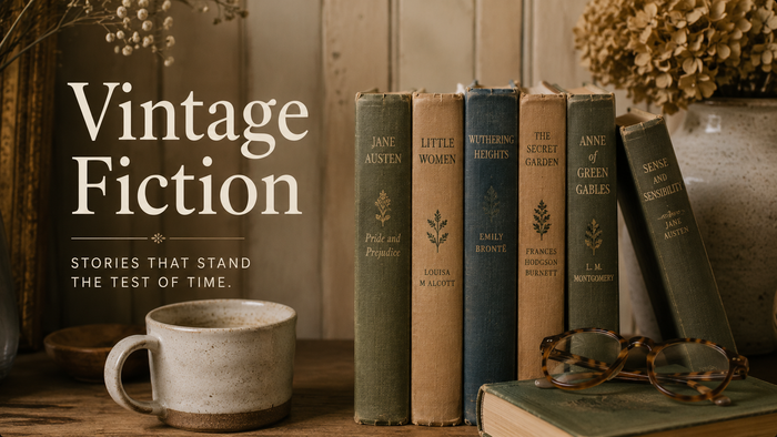 vintage fiction book collecton