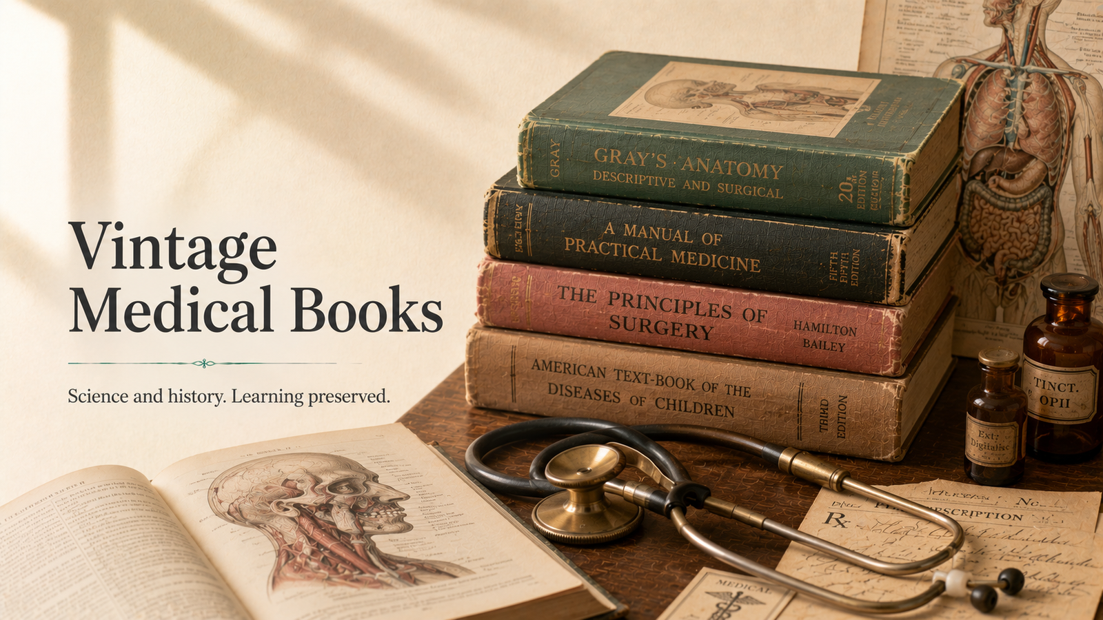 Vintage Medical Books