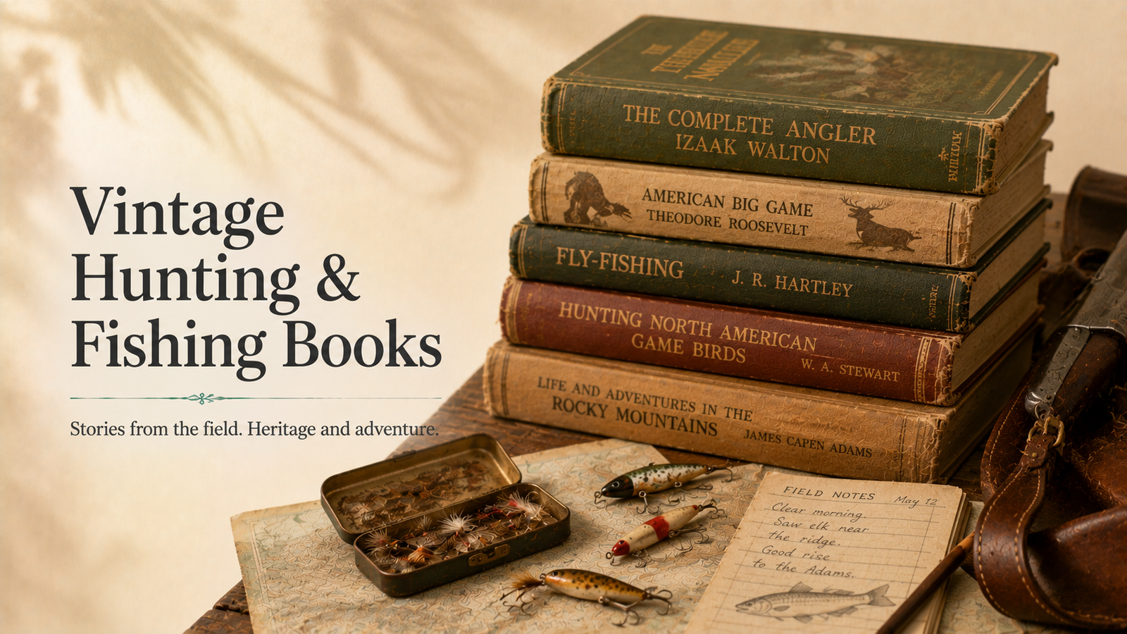 Vintage Hunting & Fishing Books