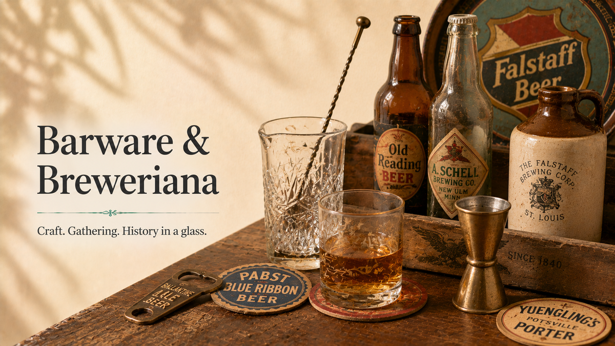 Vintage Barware & Breweriana Collectibles