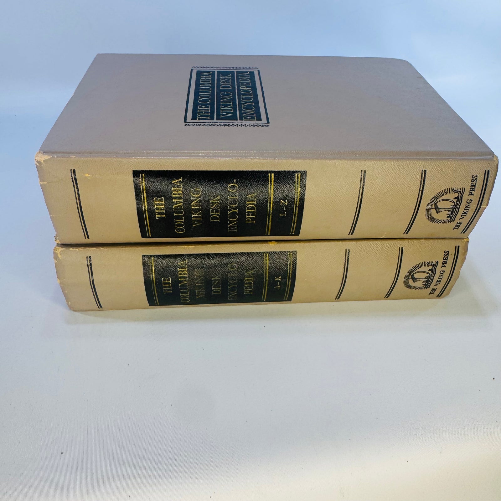 Columbia Viking Desk Encyclopedia 1953 — Complete Two Volume Set A-K L-Z