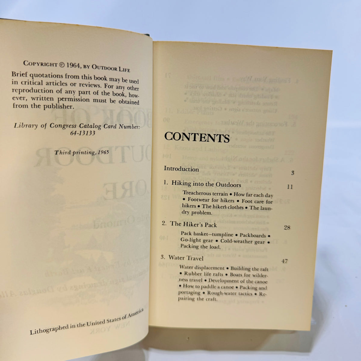 Complete Book of Outdoor Lore by Clyde Ormond 1964 Outdoor Life