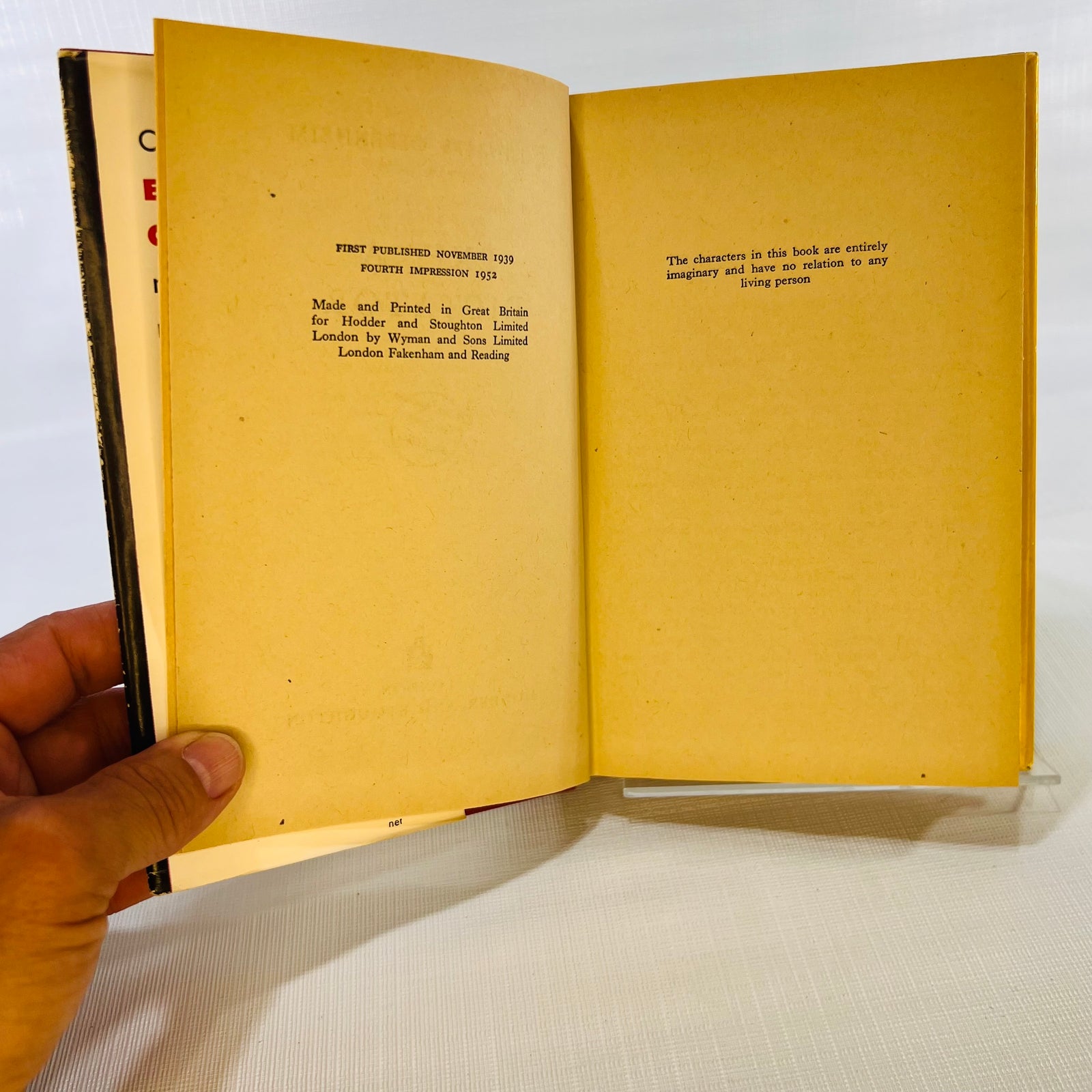Exit a Dictator by E. Philips Oppenheim 1952 London Hodder and Stroughton