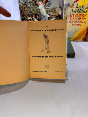 Four Vintage Golf Books by authors Arnold Palmer, Ben Hogan, Jack Nicklaus Tom Scott 1970s