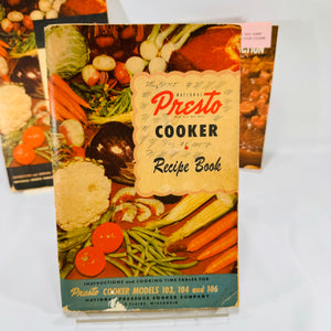 Vintage National Preto Cooker Instruction & Cooking Pamphlets Bundle by National Presto Industrys Inc.