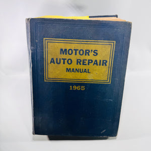 Motor's Auto Repair Manual 1965 28th Edition Vintage Automotive Shop Service Reference Book