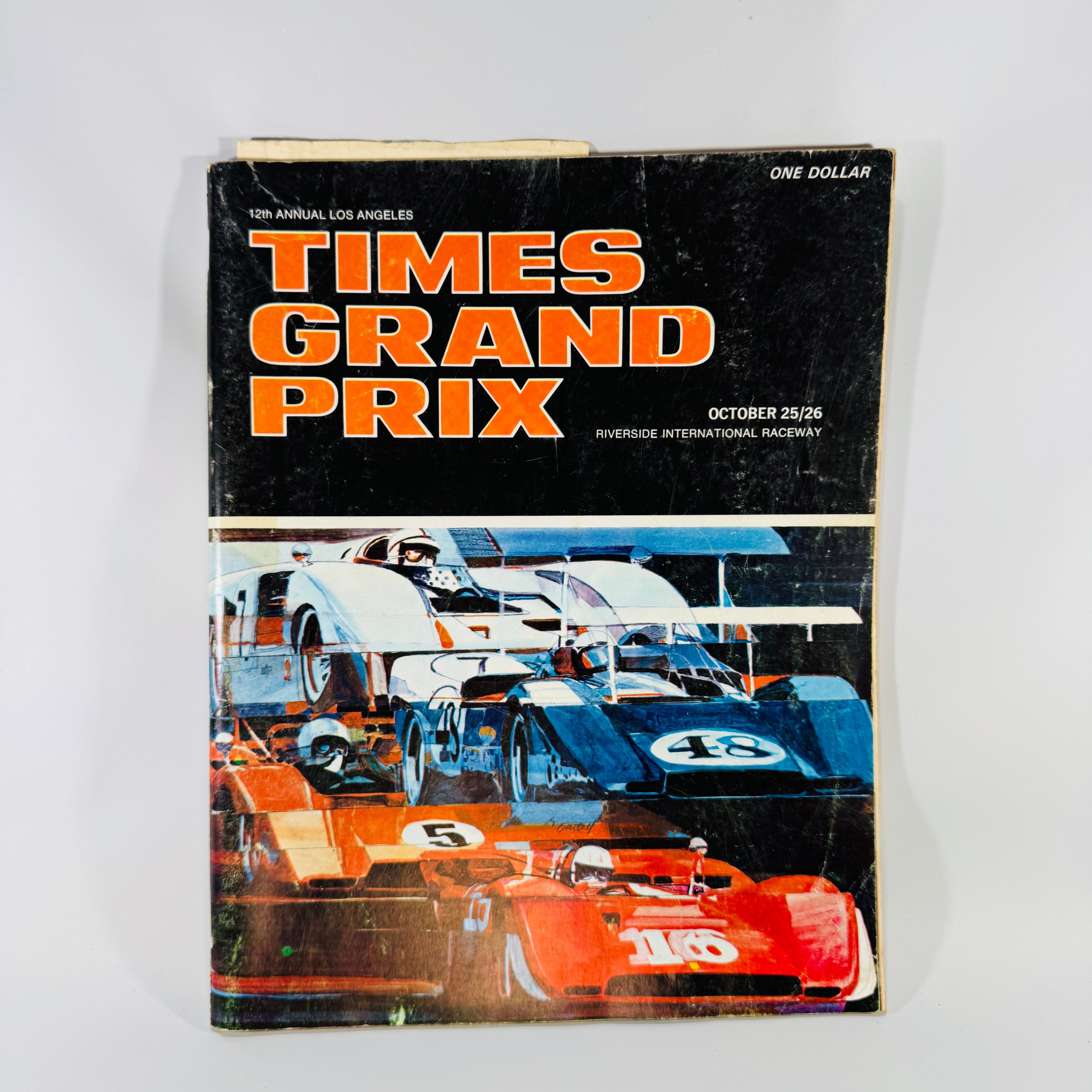 1969 Los Angeles Times Grand Prix Program Riverside Intl Raceway