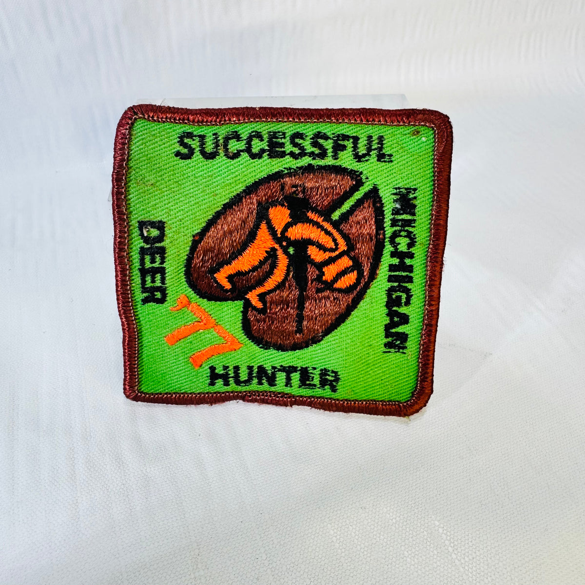 1977 Michigan DNR Successful Deer Hunter Patch Original Green Hunting Award