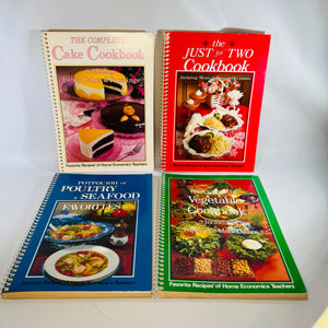 Vintage Boxed Cookbook Set — CookBook Collectibles (1985) — Favorite Recipes Press | 4 Spiral-Bound Volumes, Vintage Cookbooks / Home Economics