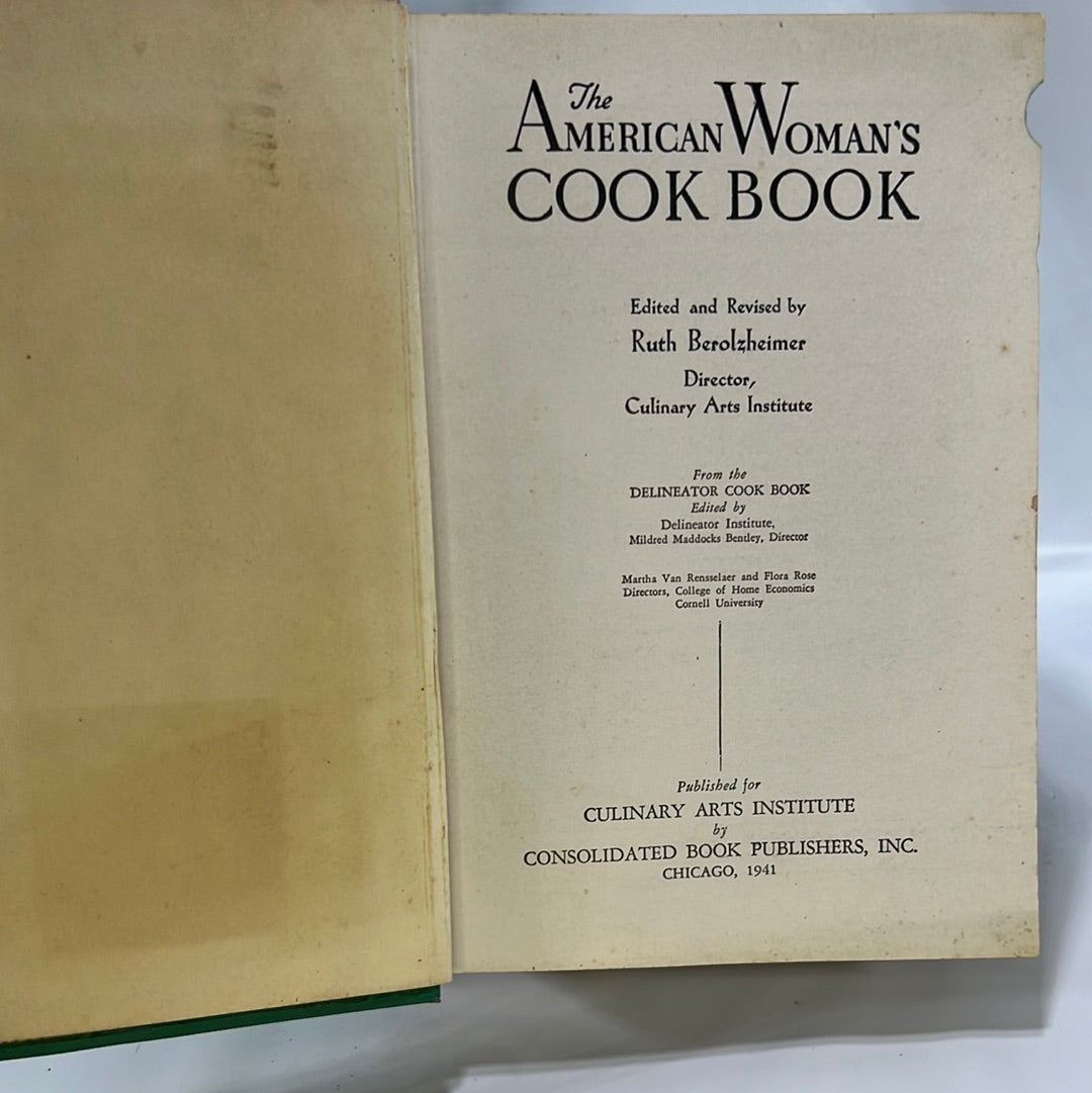 Woman's Home Companion Cook Book edited by Dorothy Kirk P.F. Collier and Son 1941