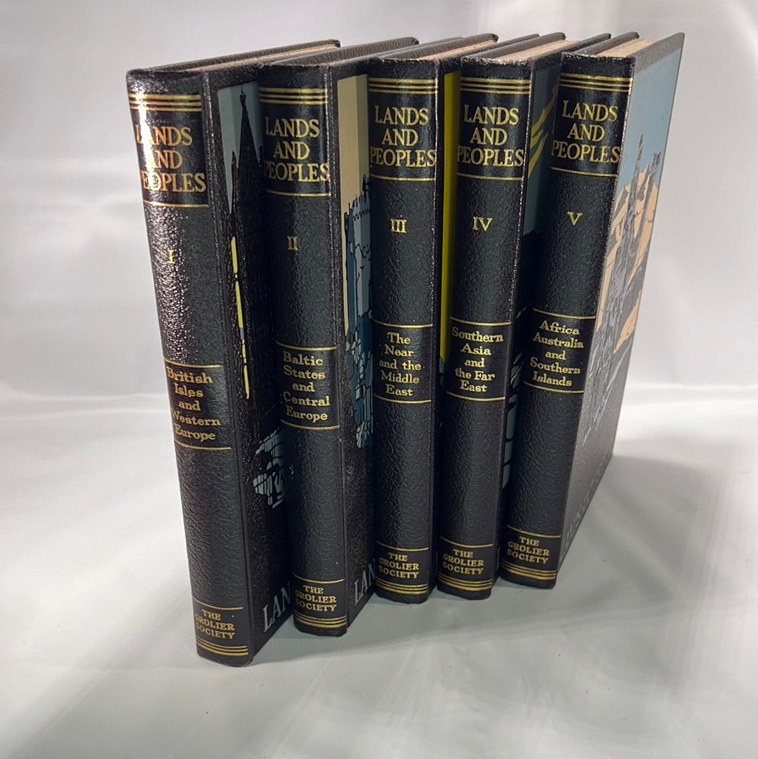 Lands and Peoples Set of Five Helen Hynson Merrick Editor 1951