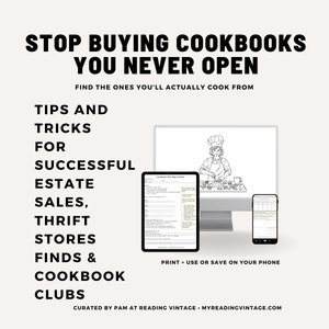 Vintage Cookbook Toolkit Printable PDF – 2026 Edition (Estate Sale + Collector + Cookbook Club)