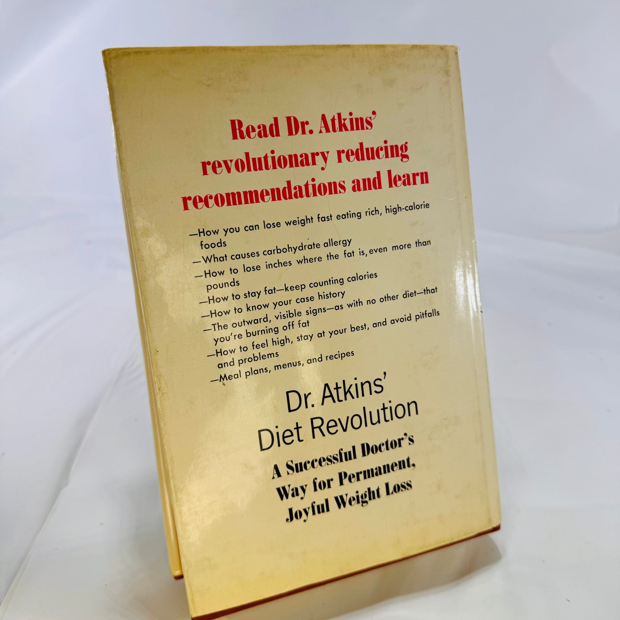 Dr. Atkins Diet Revolution by Robert C. Atkins, MD 1972 David McKay Company, Inc