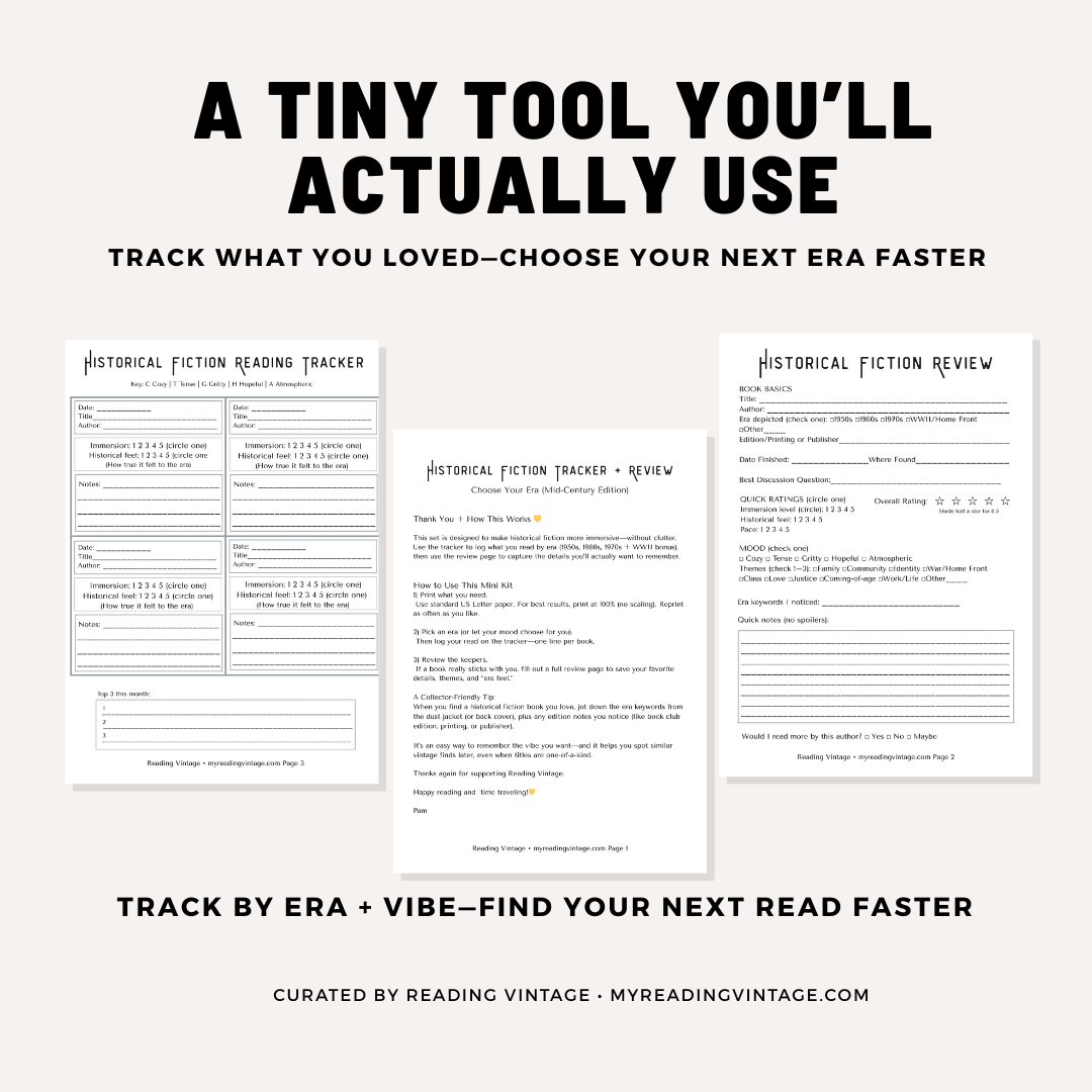Historical Fiction Tracker + Review (Choose Your Era — Mid-Century Edition)