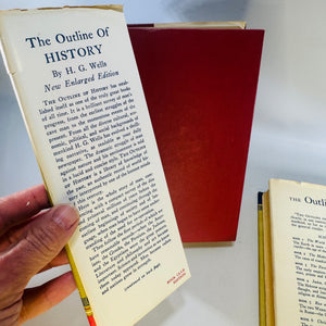 The Outline of History — H.G. Wells Two-Volume Set with Maps and Illustrations