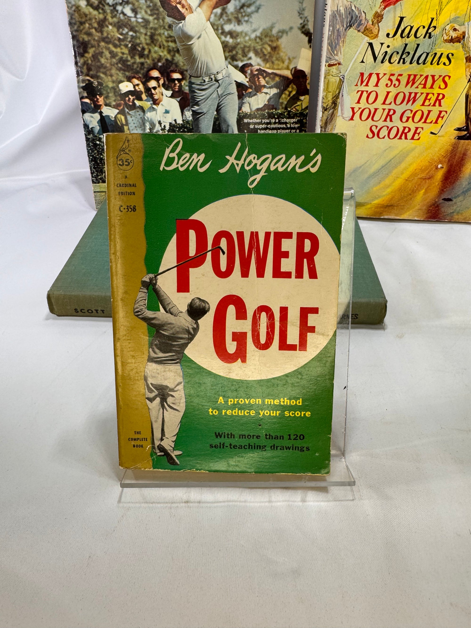 Four Vintage Golf Books by authors Arnold Palmer, Ben Hogan, Jack Nicklaus Tom Scott 1970s