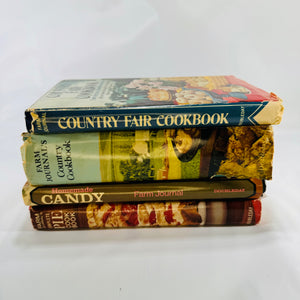 Farm Journal Cookbook Bundle Homemade Candy Complete Pie Country Fair & Country Cookbook Circa 1970s Doubleday