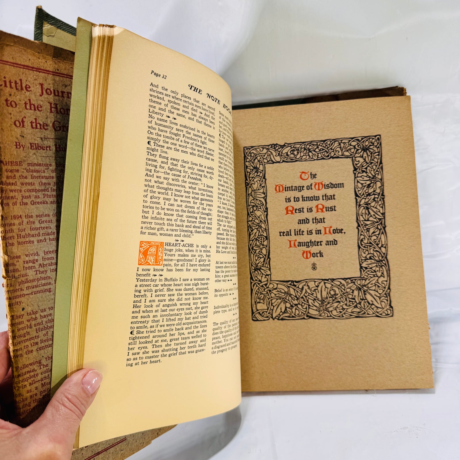 The Note Book of Elbert Hubbard  H.M. Wise & Co./The Roycrofters (1927)