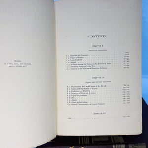 History of Art in Phoenicia and Cyprus Vol. One and Two from the French of Geores Perrot 1885 Chapman and Hall Ltd