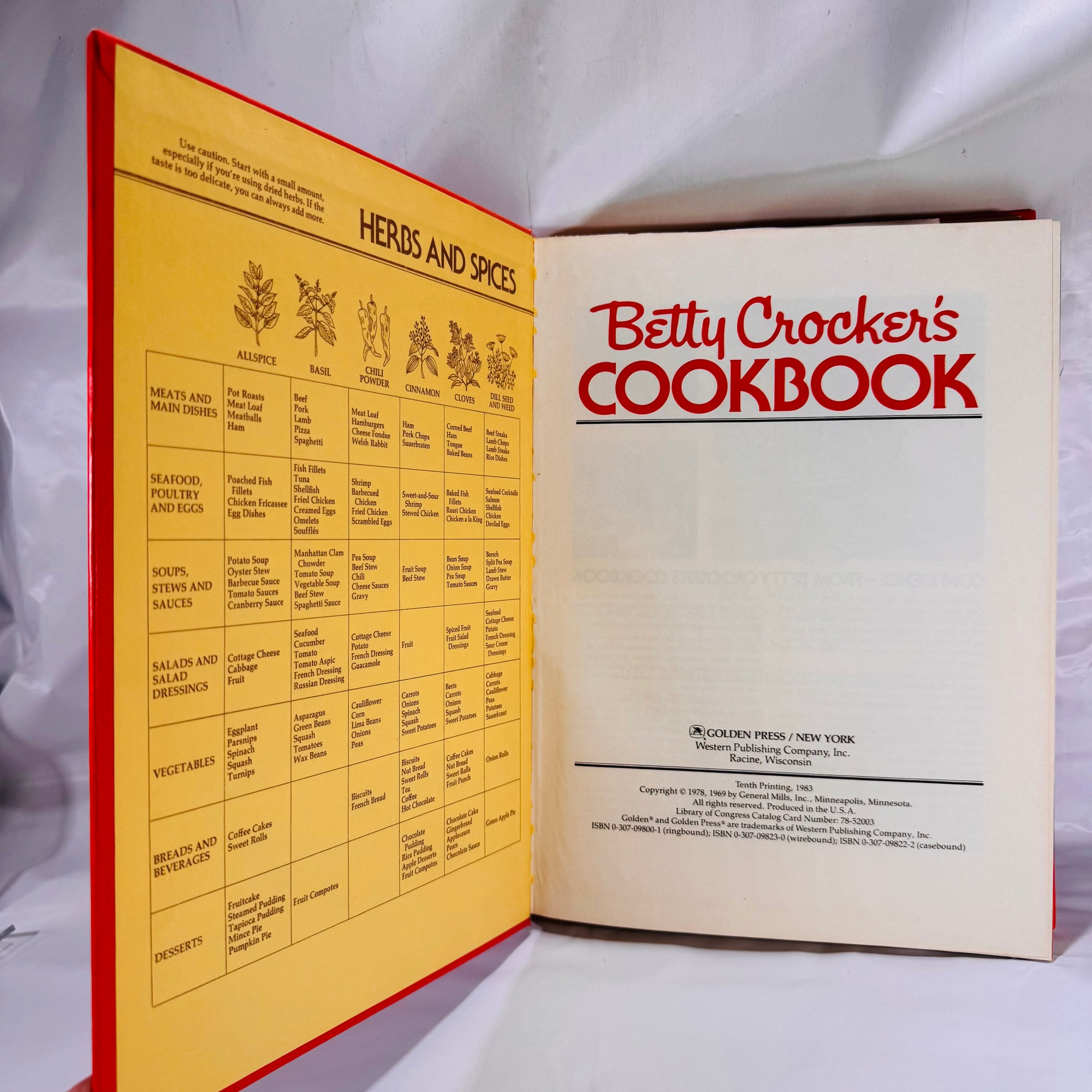 Betty Crocker Cookbook New and Revised Edition including Microwave 1983 General Mills Vintage Recipes Collectable