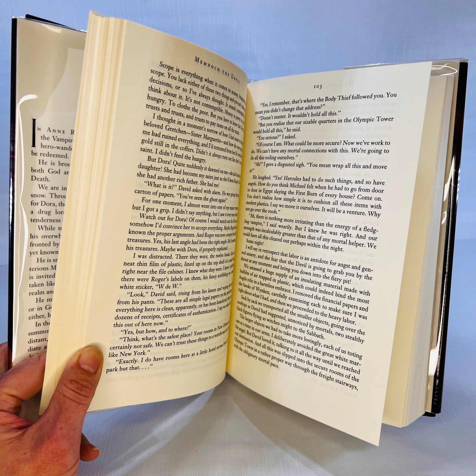 Memnoch the Devil by Anne Rice The Vampire Chronicles 1995 First Edition Alfred A. Knopf