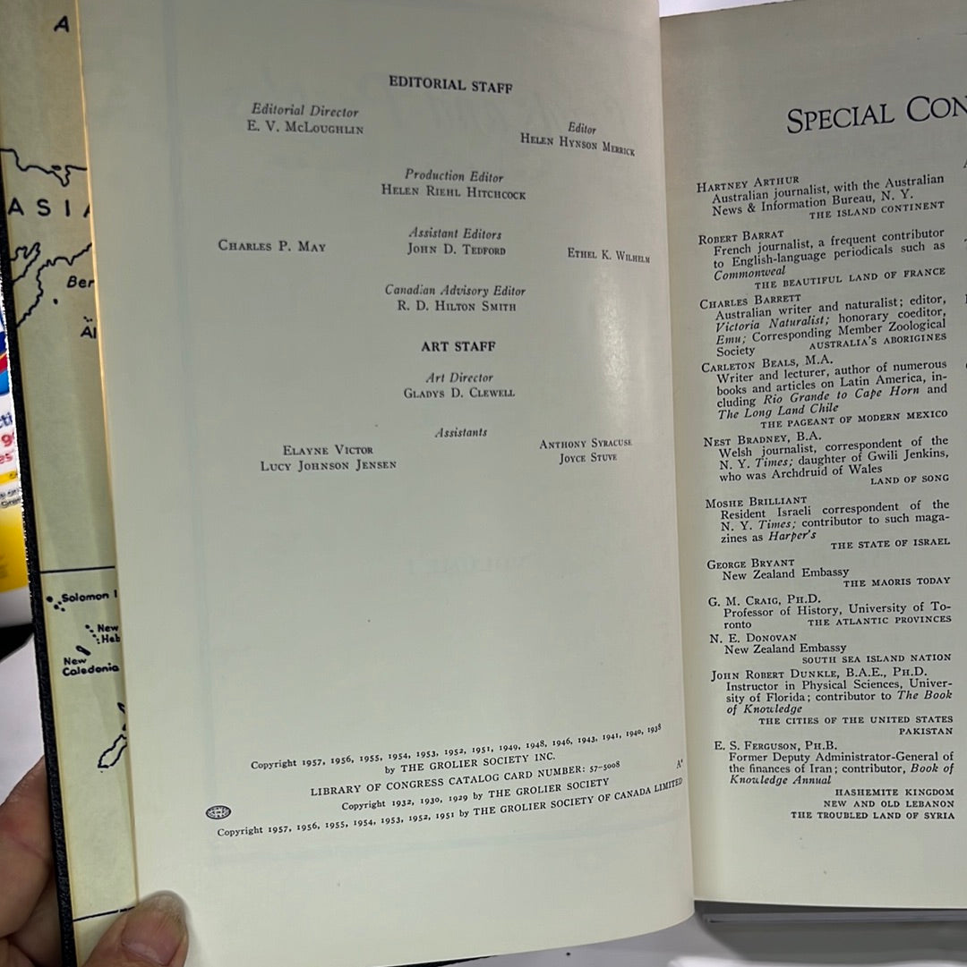 Lands and Peoples the World in Color Set of Five Helen Hynson Merrick (Editor)The Grolier Society 1951