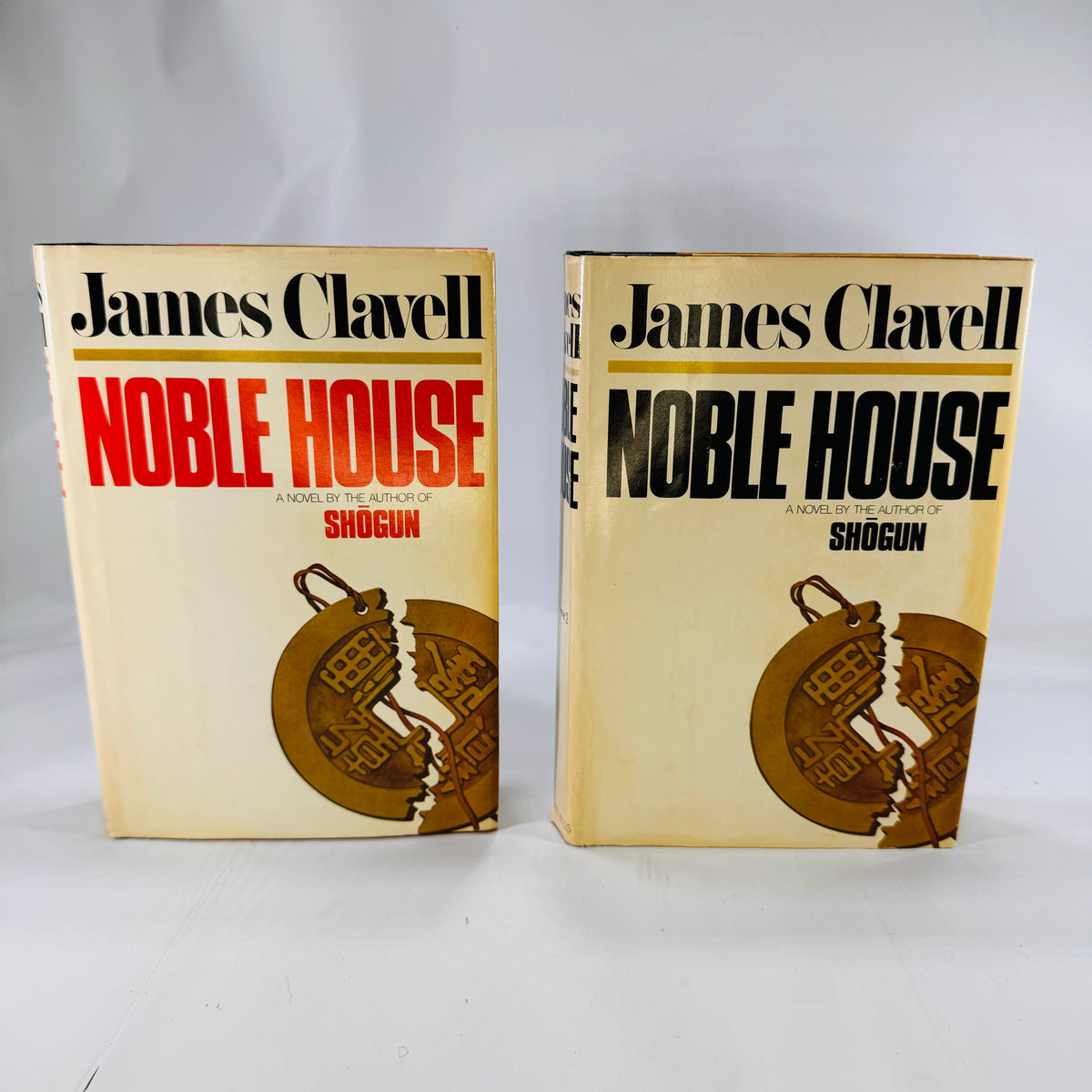 Noble House Volume One &amp; Two by James Clavell 1981 Delecort Press
