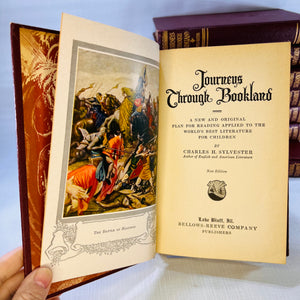Journeys Through Bookland Volumes One Thru Eight by Charles H. Sylvester 1955 Bellows-Reeve Company