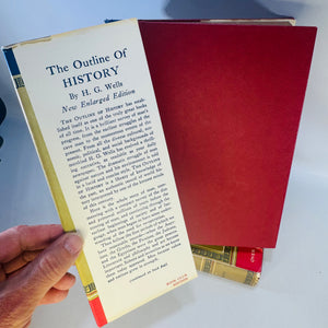 The Outline of History — H.G. Wells Two-Volume Set with Maps and Illustrations