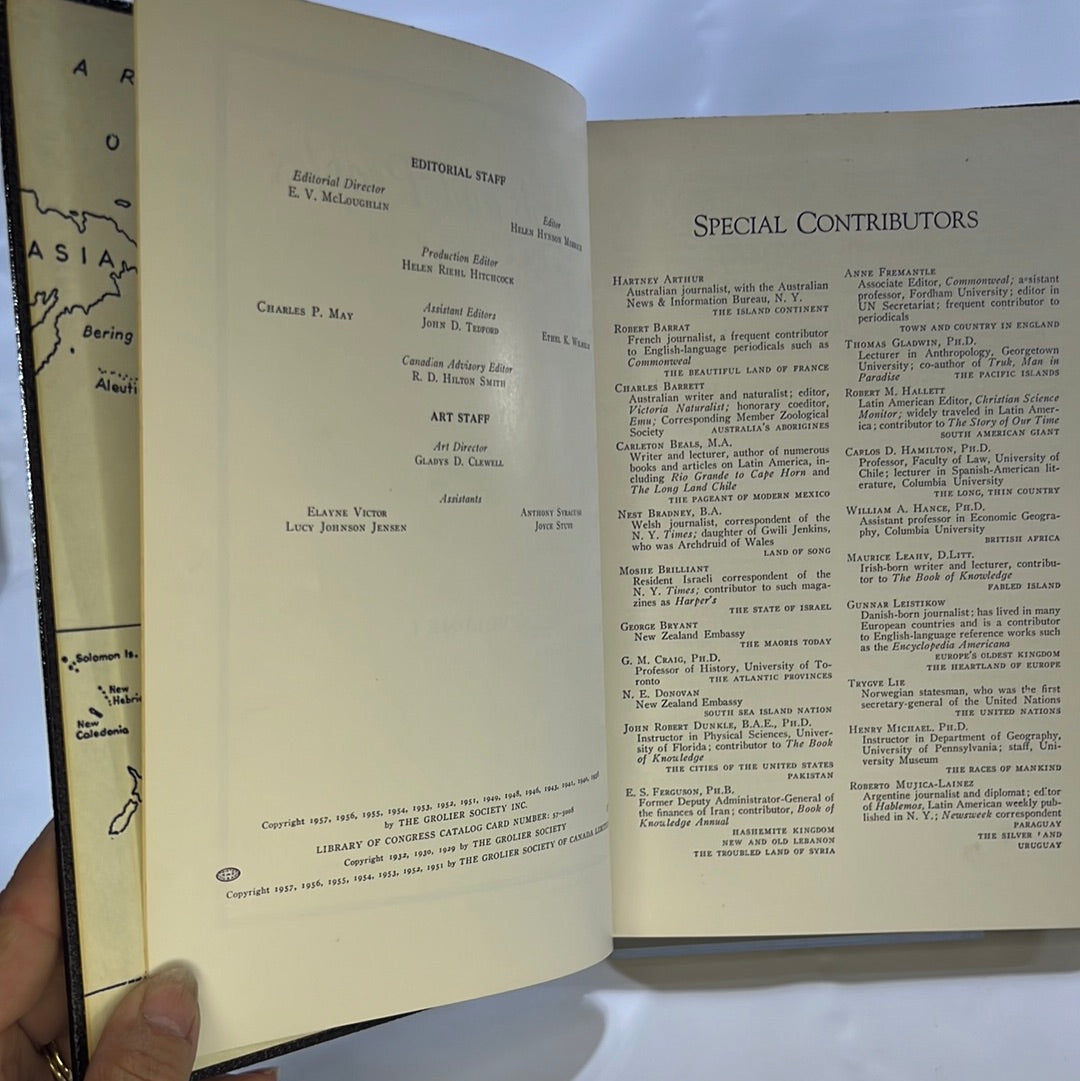 Lands and Peoples the World in Color Set of Five Helen Hynson Merrick (Editor)The Grolier Society 1951