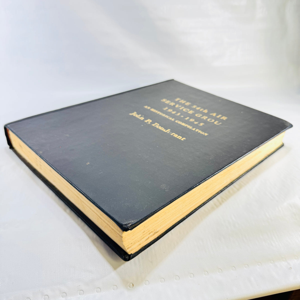 Angled front view of the 54th Air Service Group WWII hardcover