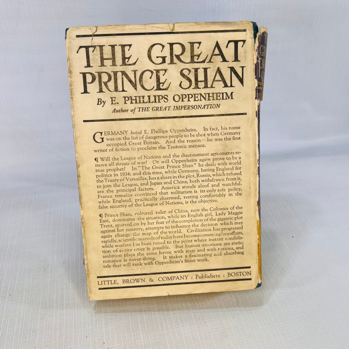 The Great Prince Shan E. Philips Oppenheim 1922 Little Brown and Company