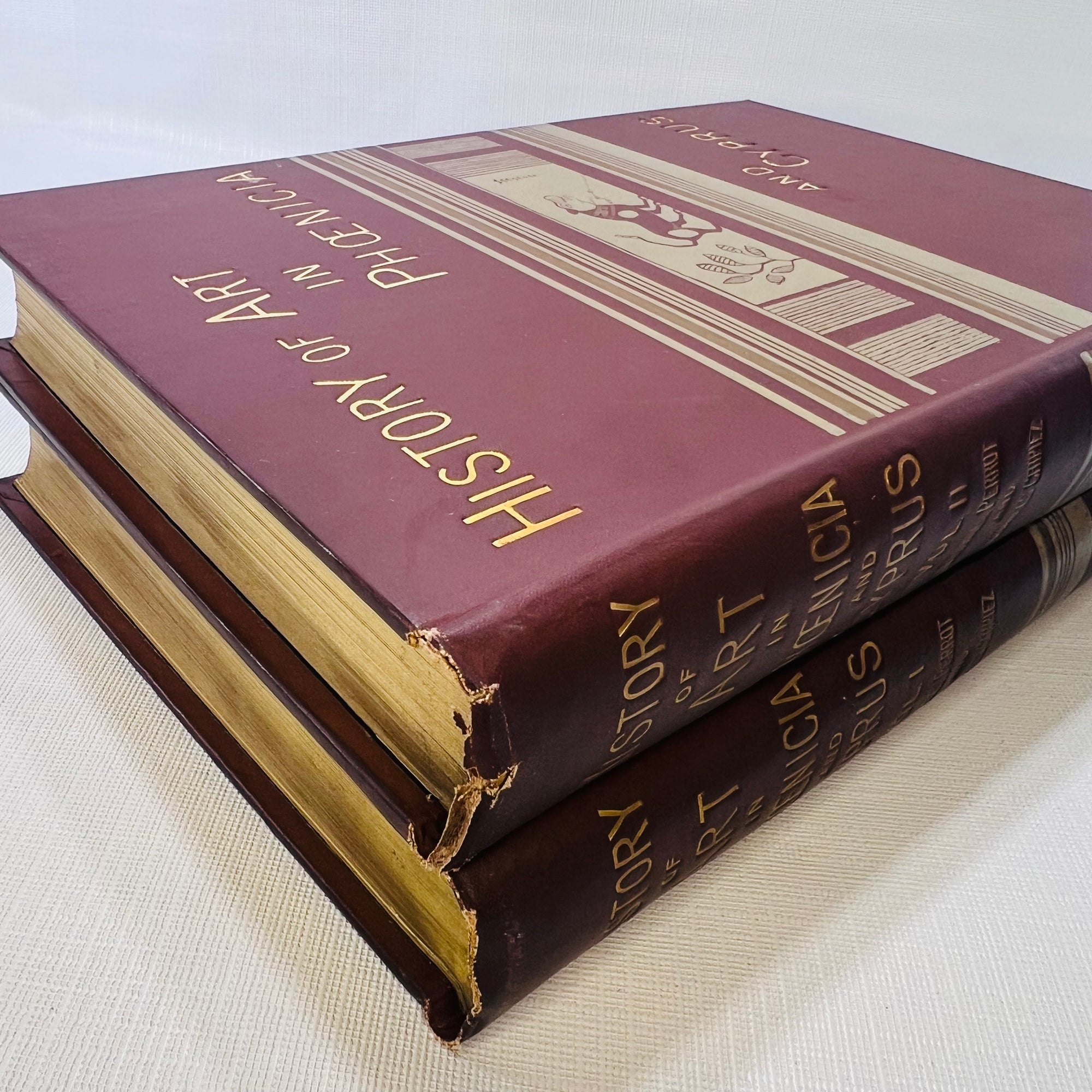History of Art in Phoenicia and Cyprus Vol. One and Two from the French of Geores Perrot 1885 Chapman and Hall Ltd