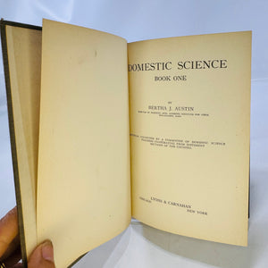 Austin's Domestic Science Book One by Bertha J. Ausitn 1914 Lyons & Carnahan