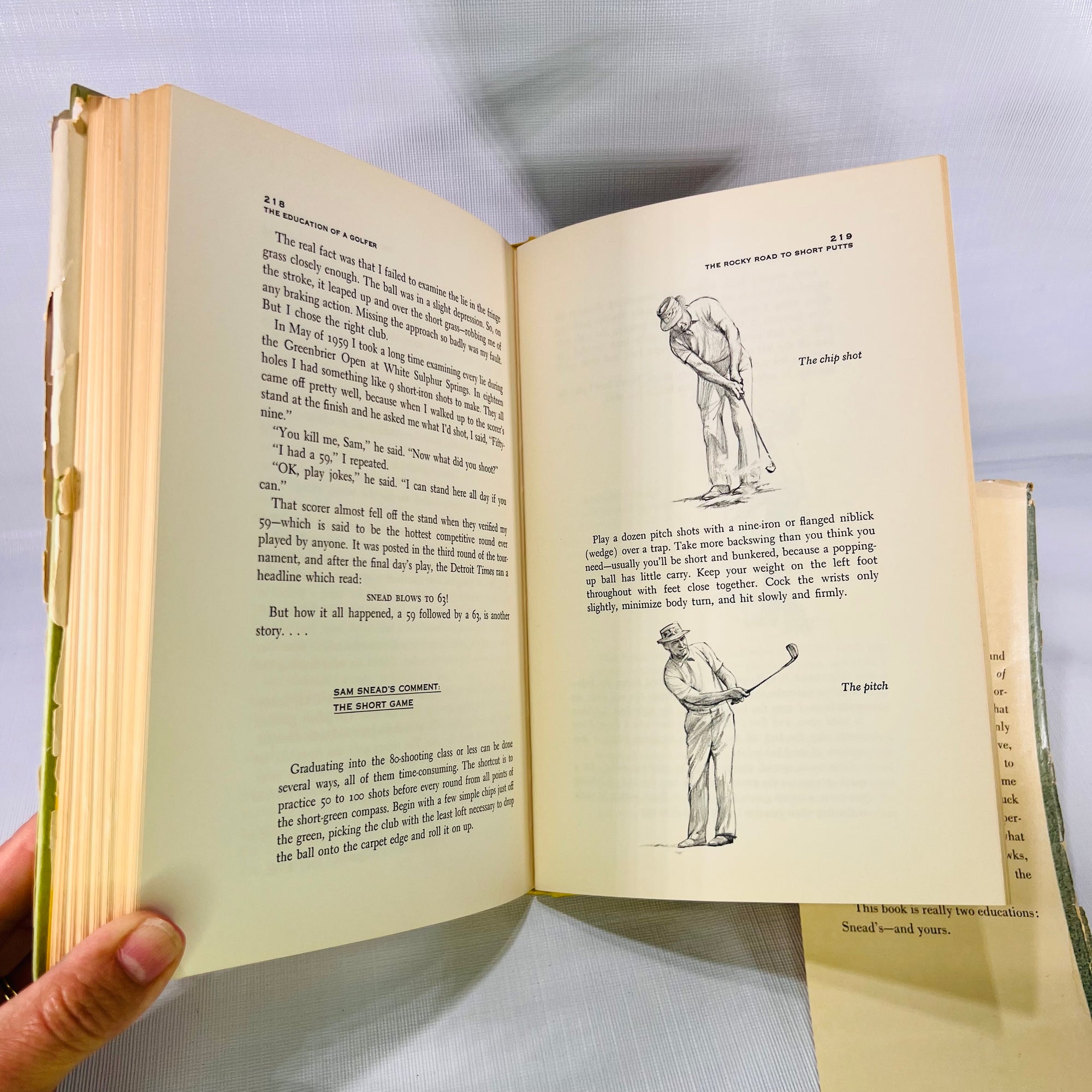 The Education of a Golfer by Sam Snead with All Stump 1962 First Printing Simon and Shuster