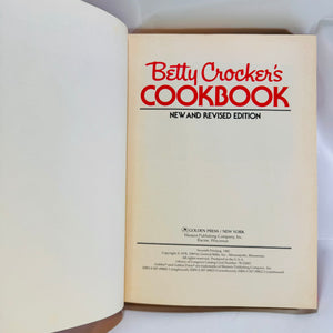 Betty Crocker Cookbook New and Revised Edition including Microwave 1982 General Mills Vintage Recipes Collectable Cooking